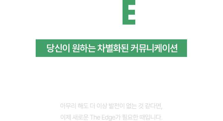 왜 THE edgE인가? 당신이 원하는 차별화된 커뮤니케이션 - 티도 안 나는 영어공부는 그만! 한번 보면 The Edge가 생기는 고급 영어